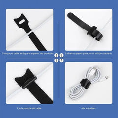 🔥【Paquete de 50】Bridas de velcro reutilizables para asegurar y almacenar artículos