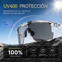 ☀️🕶️Gafas de seguridad fotocromáticas polarizadas UV400 – 🥇Gafas resistentes a los impactos para deportes al aire libre y trabajo✨