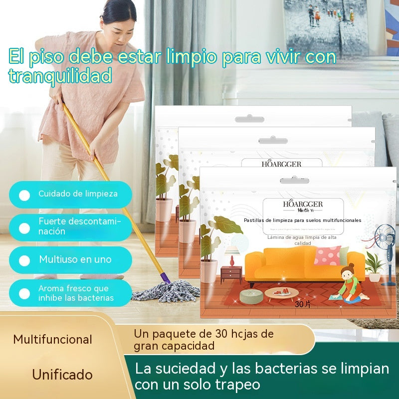 🧹🔥Compre 3 y obtenga 4 gratis（7 paquetes- 210 piezas）✨ Toallitas limpiadoras antibacterianas y desodorantes multiusos | Aptas para suelos de madera, suelos laminados, baldosas y paredes de caravanas.