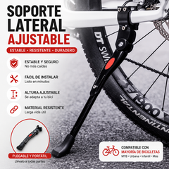 🚴‍♂️ Soporte universal ajustable de aluminio para bicicletas: aparcamiento estable para cualquier bicicleta 🛡️🚲
