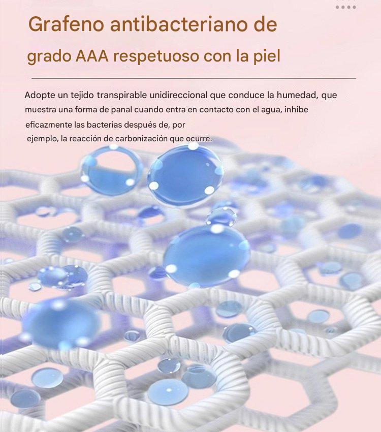 🔥🌈【5 piezas】Almohadilla antibacteriana de algodón y grafeno lavable