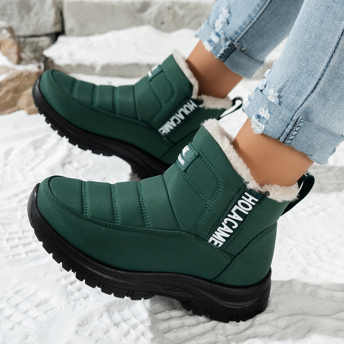 🔥Botas de nieve impermeables y cálidas de terciopelo para exteriores