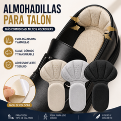 👠6 pares ✨ Insertos adhesivos recortables para el talón: cómodos, discretos y previenen ampollas 👣