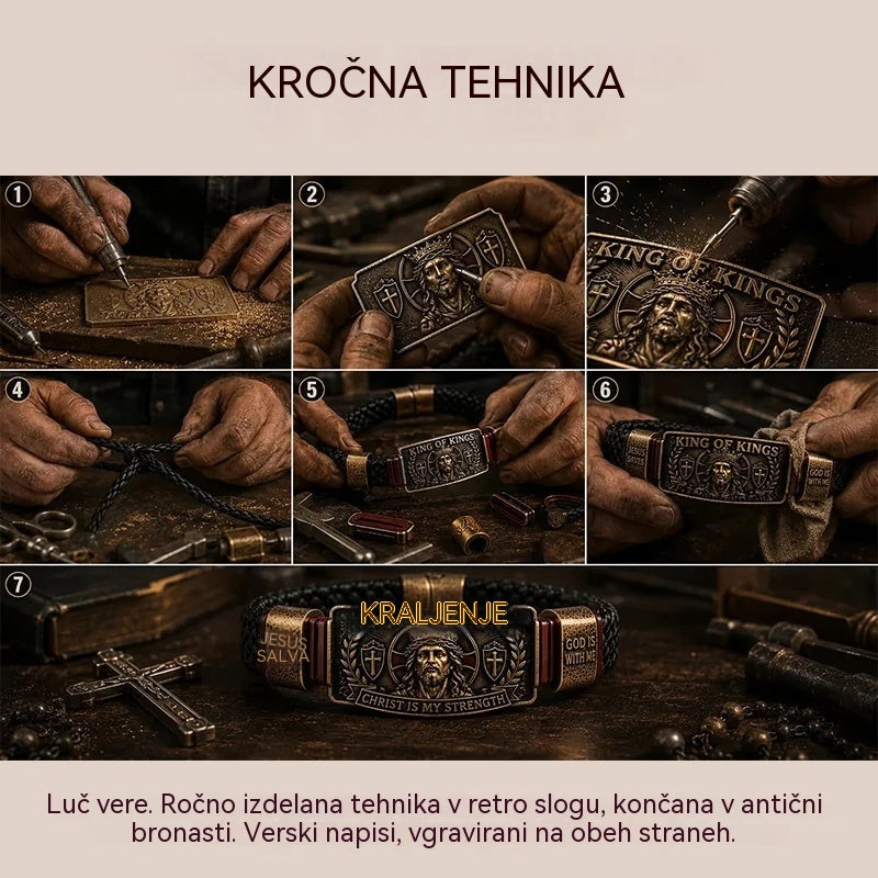 ✨Nastavljiva krščanska zapestnica, stalen opomnik za ohranjanje vere in upanja.