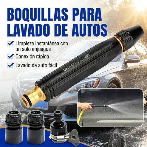 💧🚗Compra 1 y llévate 1 gratis（2 piezas）🔥Nueva boquilla de lavado de autos de alta presión, universal para regar flores, lavar autos y limpiar el suelo