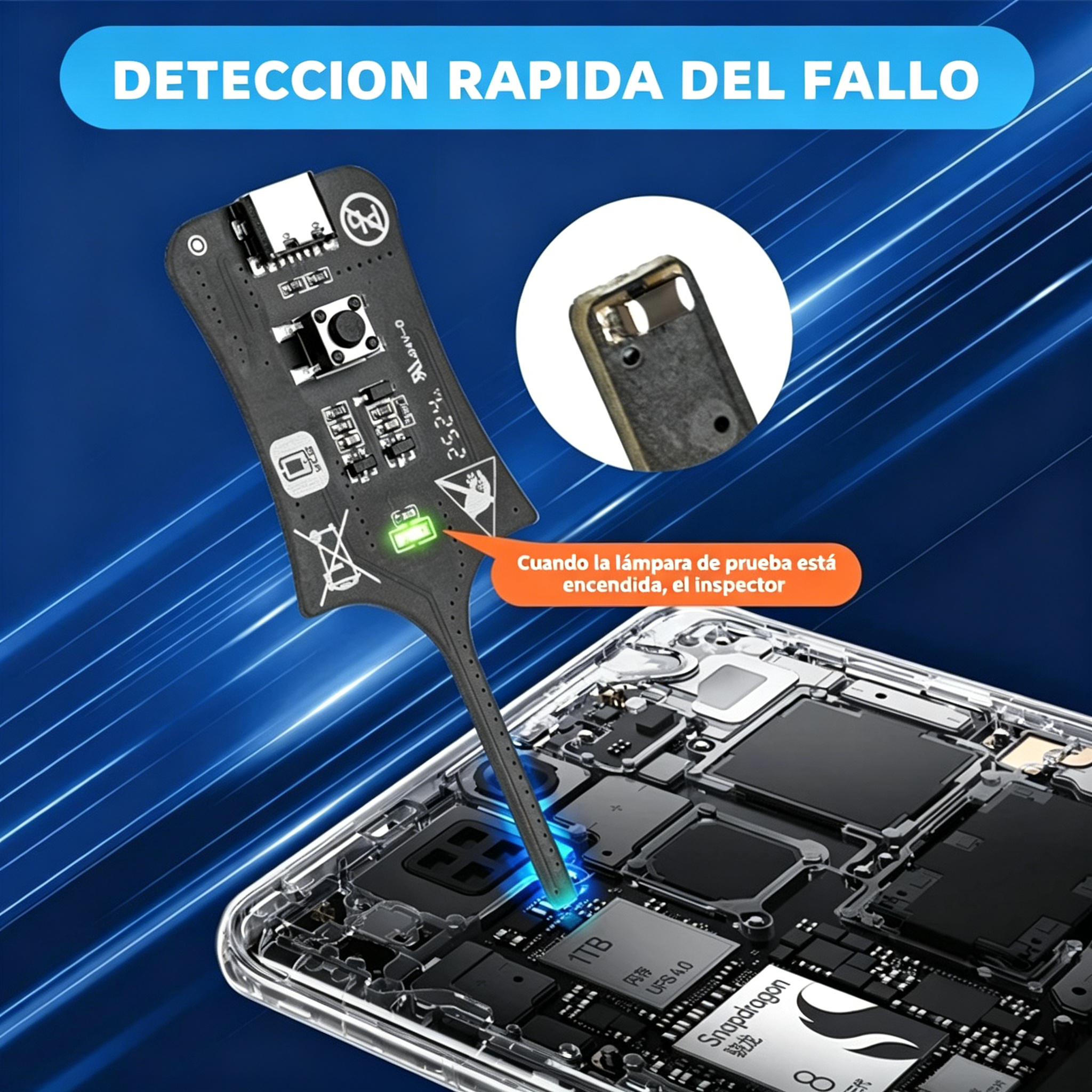 2 artículos por 25 euros-🛠️Probador de inductancia OSS. 📱Solución de problemas de inductores en placas base de teléfonos móviles. ⚡Instrumento de medición de inducción electromagnética.