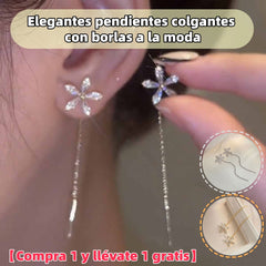 【Compra 1 y llévate 1 gratis】⭐[2 piezas 23€]🔥Elegantes pendientes colgantes con borlas a la moda