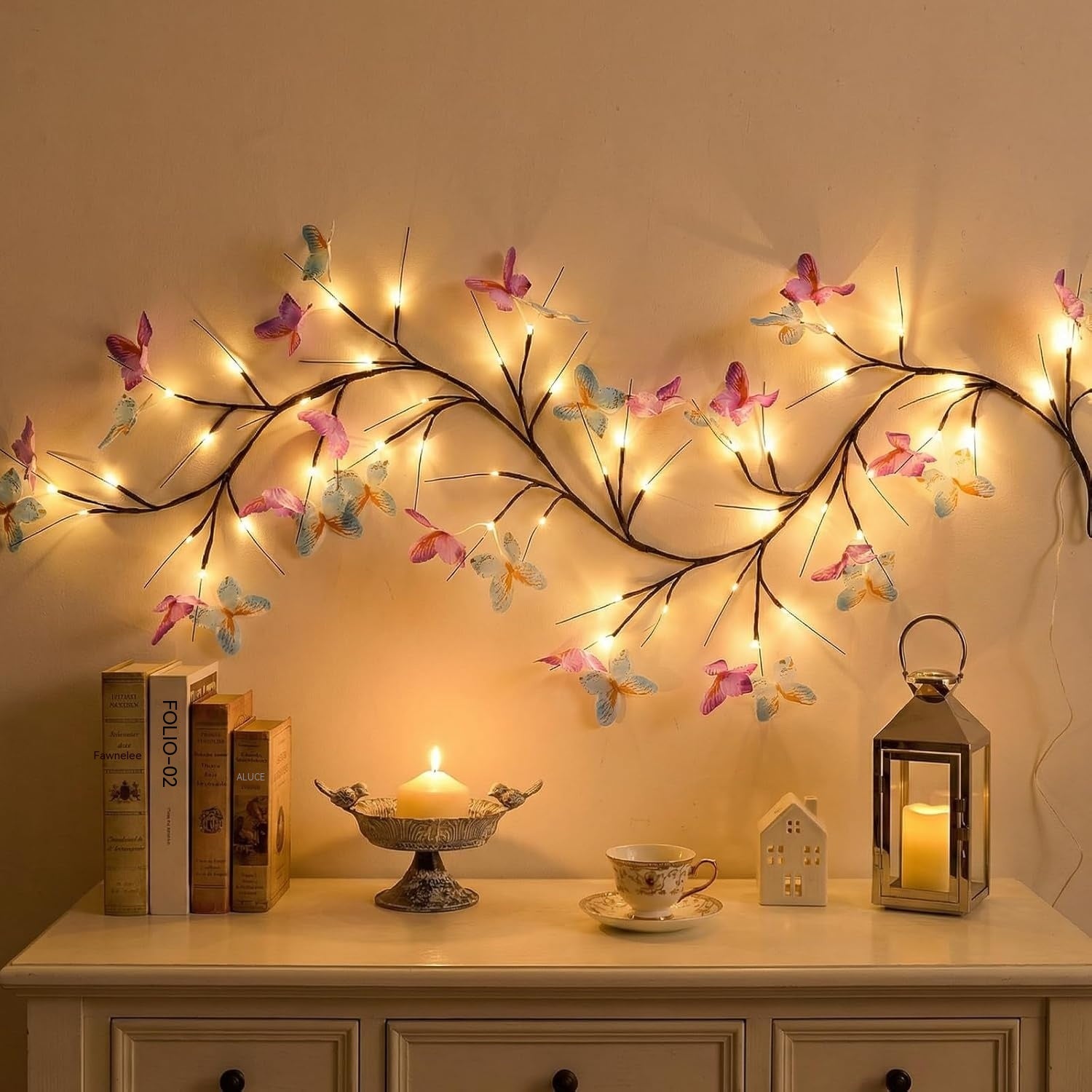 ✨ Flexibilné LED svetlá v tvare girlandy s motýľmi – premeňte svoj domov na magickú a útulnú atmosféru 🦋💡