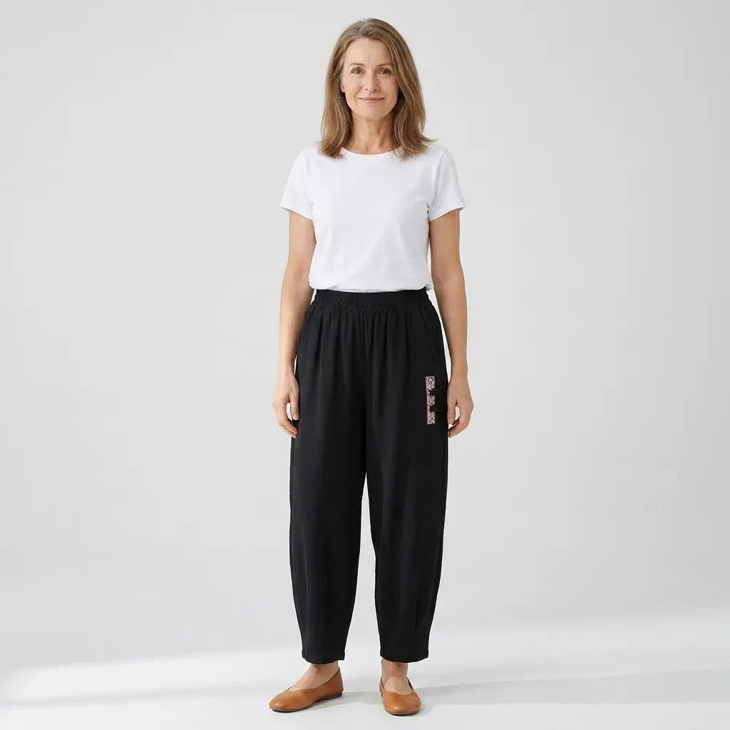 🔥【M–4XL】 👖 Lagane i prozračne ljetne pamučno-lanene hlače – moderne ležerne hlače do gležnja