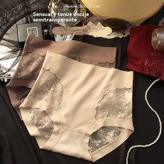 🔥5 piezas 【40-80KG】Braguitas de encaje sin costuras de alta elasticidad para mujer, con control de abdomen y funciones para realzar y moldear los glúteos.