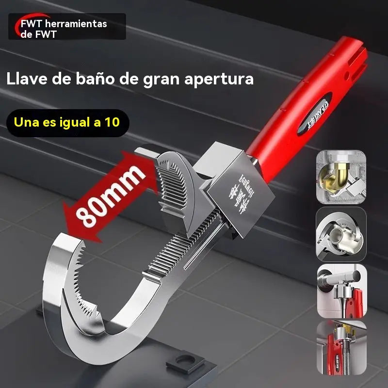 🔧 Llave Multifuncional Ajustable para Grifos – ¡Ligera y Antideslizante!
