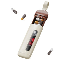 【Compra 1 y llévate 1 gratis】 Mini pastillero con tres compartimentos para uso matutino, vespertino y nocturno, portátil.