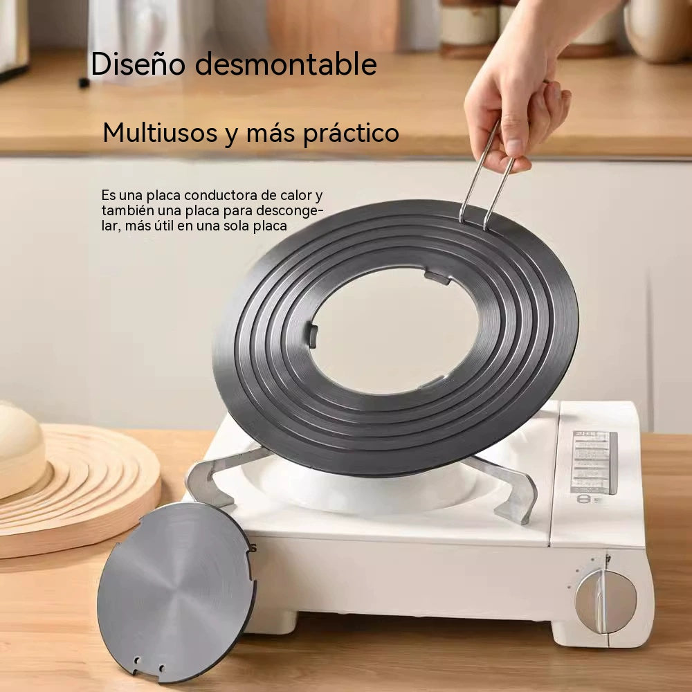 🔥 🍳Placa conductora de calor para cocina doméstica (apta para cocinar, descongelar ingredientes, protege la olla de quemarse)
