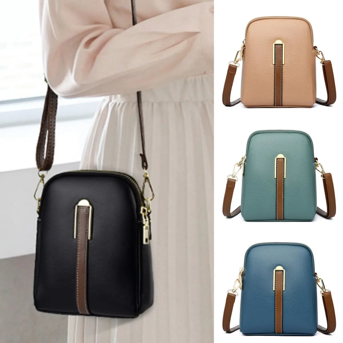👜Último día⏰50% de descuento⏰Bolsos de mujer modernos de piel auténtica
