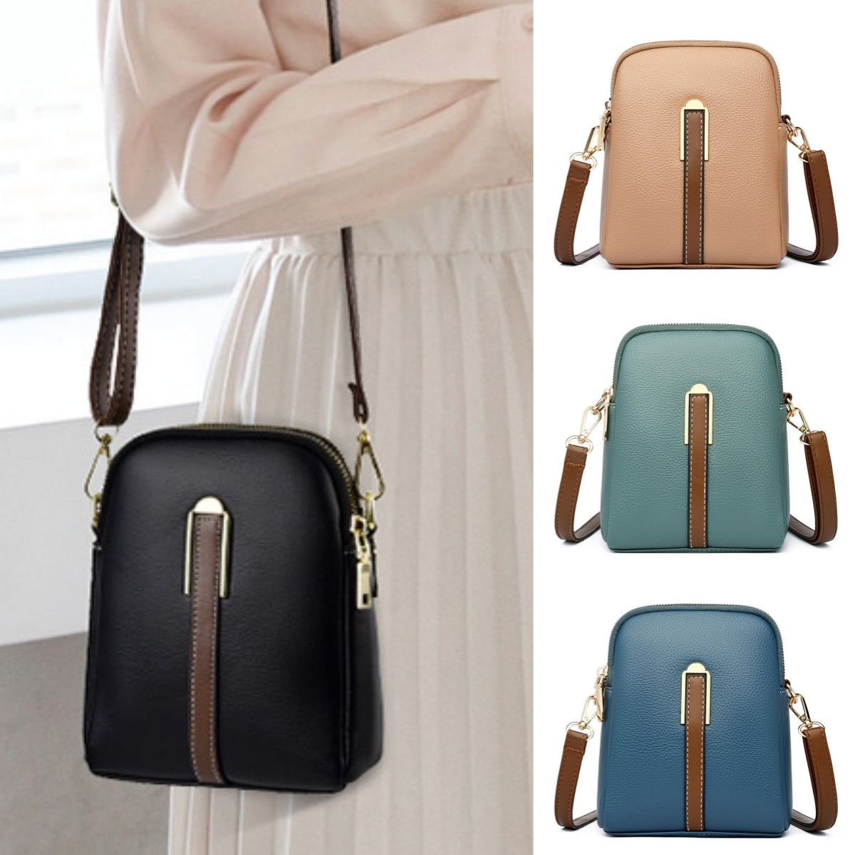 👜Último día⏰50% de descuento⏰Bolsos de mujer modernos de piel auténtica