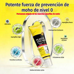 【5 botellas + 1 raspador de pegamento】23 €🛁 Sellador impermeable blanco antimoho, relleno de juntas para bordes de cocina, baño e inodoro.