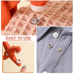 👕Alicates de instalación + 150 botones🧵 Pinza para Colocar Botones sin Coser + 150 Botones Incluidos – ¡Repara tu Ropa en Segundos! ✨