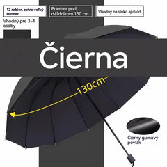 ☔【12 reber】Zložljiv dežnik, odporen proti vetru - vodoodporen in lahek, primeren za dež in sonce. Velik premer za vso družino! ✨