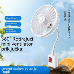 Kupi 1 i dobij 1 gratis 🌟Dva komada za samo 23 €!🔌💨 Mini ventilator za utičnicu s rotacijom od 360° – snažno osvježenje za kuhinju, kupaonicu, spavaću sobu i ured