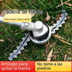 🔥✨【Cabeza de hierba + cadena】🔥 Cabezal universal para desbrozadora de cadena🌿✂️⚙️