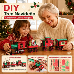 📢📢 ¡¡Descuento del 49% por tiempo limitado!! ⚡🚂 Rompecabezas de tren DIY con temática navideña