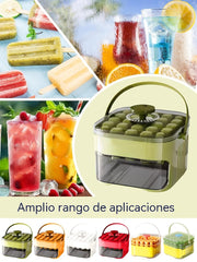 🔥 Molde para hielo 🧊 Simplemente presione el molde para hacer cubitos de hielo.