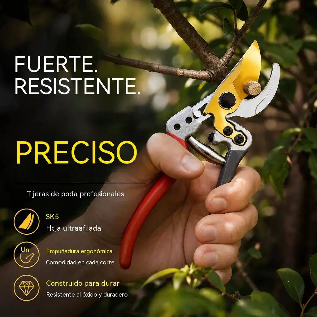 Tijeras de podar multifuncionales SK5, afiladas y duraderas, de alta resistencia.
