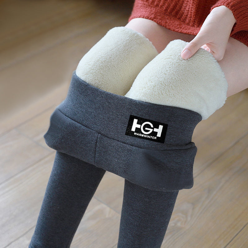 🌈🌟🔥【M-3XL】Abrigo confeccionado con cálido terciopelo de lana merina engrosado, con leggings de terciopelo austriaco para otoño e invierno.