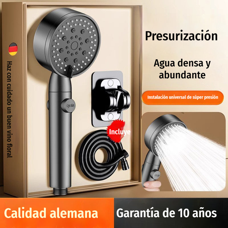 🚿💦 Cabezal de ducha 5-en-1: 5 modos + presión mejorada ✨