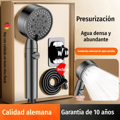🚿💦 Cabezal de ducha 5-en-1: 5 modos + presión mejorada ✨