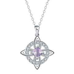 ✨🔮Collar místico de nudo de bruja con piedra de nacimiento 💞 Protege a tus seres queridos