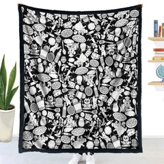 🎨 1 piezas 35 euro✨ Manta para colorear en familia (DIY) – Suave tejido polar, creativa y versátil 🧶