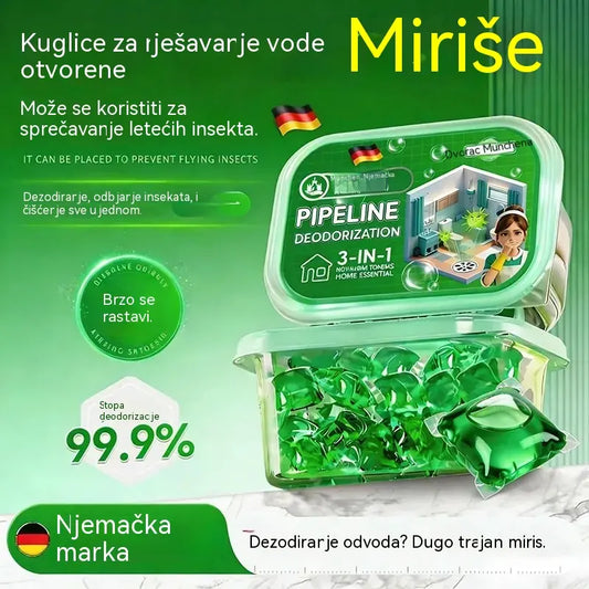 🔥【Kupite jednu, dobijte jednu gratis, 100 kapsula】——🎉 Gotovo rasprodano! 30 000 ljudi je već kupilo 🎉. Bio-enzimske kapsule za uklanjanje neugodnih mirisa iz kanalizacije.
