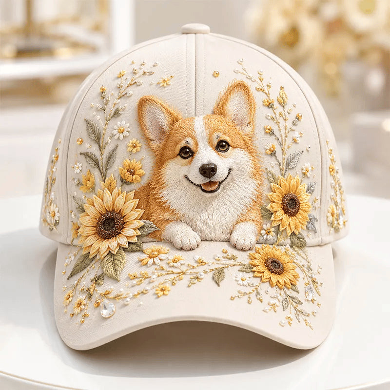 ✨Gorro con bordado 3D de vaca de las Tierras Altas🧢(Transpirable, ligero, cómodo y de corte unisex)