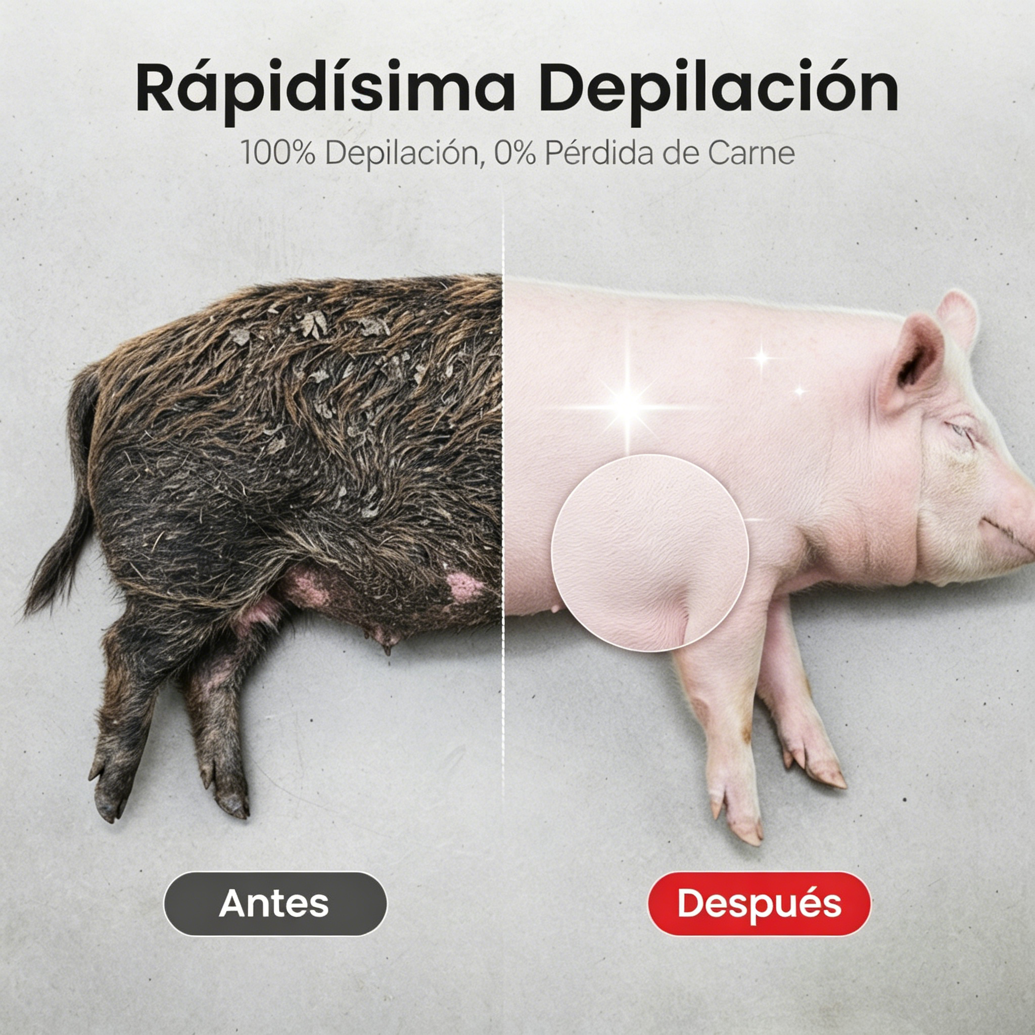 🧰【Pack de 5 piezas】Discos depiladores para cerdos que ahorran esfuerzo - ✅ Sin pérdida de carne ⚡️ Eliminan rápidamente el pelo de cerdos, vacas, ovejas y otros ganados