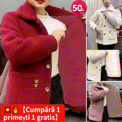 🔥💥🔥☃️Chaqueta cálida para mujer 2025, nueva moda, terciopelo, imitación de lana de cordero gruesa.