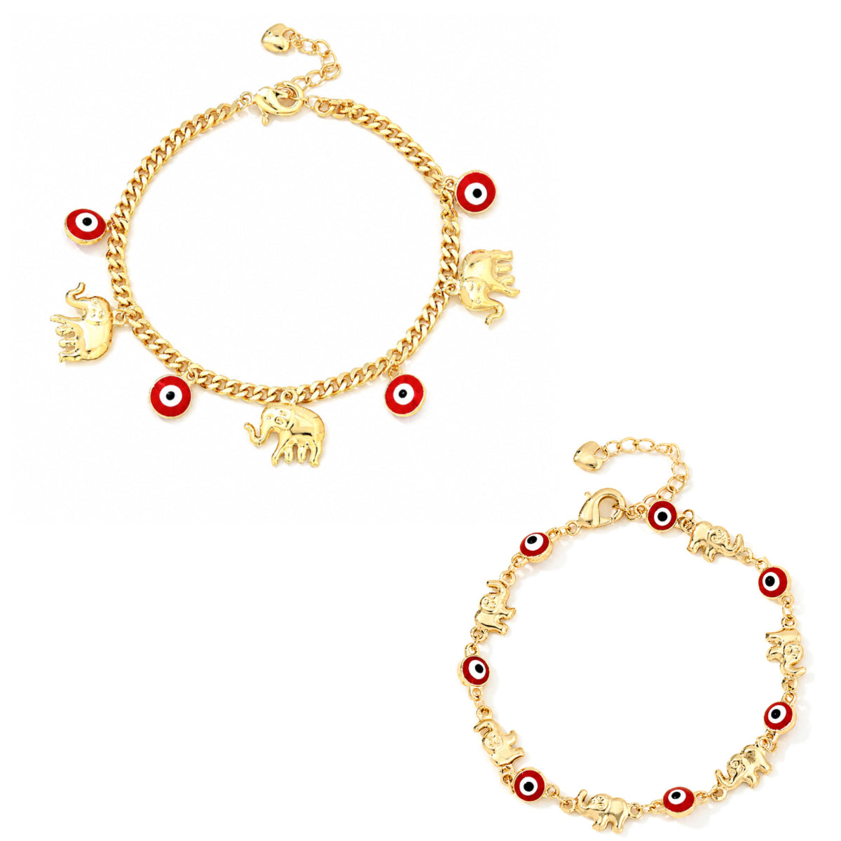 🔥Compra 1 y llévate 1 gratis (2 piezas)📿 🌀 Pulsera de estilo bohemio con colgante de elefante de la suerte: Un colgante con significado, longitud ajustable, material chapado en oro✨