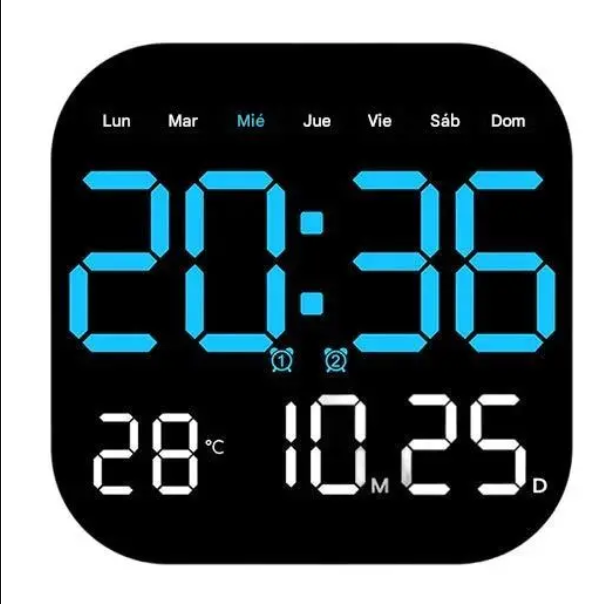 🕰️ ¡Más de 50.000 unidades vendidas! 🛏️ ¡40% de descuento por tiempo limitado! Reloj digital para el hogar y la oficina: ¡despierte suavemente y olvídese de las alarmas molestas!