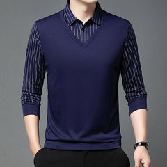👔【Ofertă specială de toamnă】Costum bărbătesc din două piese, din imitație de chenilă