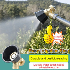 💦【2 piezas 26 euros】💥💪🔩 Cabezal pulverizador con núcleo de cobre macizo – Anticorrosión y riego eficiente en 3 modos 💦