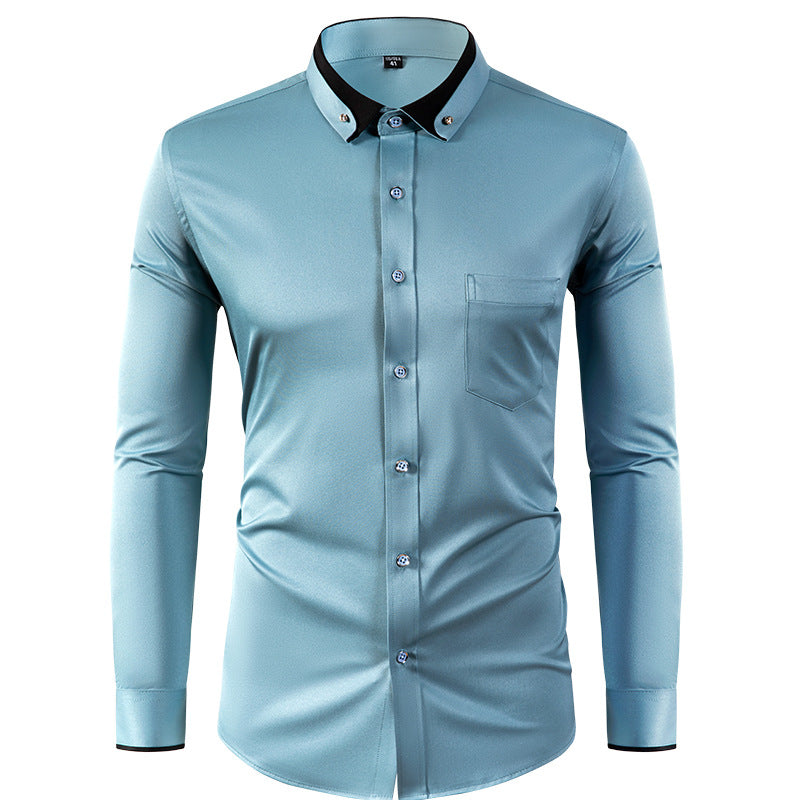 🔥✨【Nuevos estilos de otoño】【38-44 】🔥👕Elástico camisa de negocios transpirable para casual y de moda