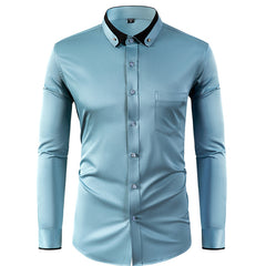 🔥✨【Nuevos estilos de otoño】【38-44 】🔥👕Elástico camisa de negocios transpirable para casual y de moda