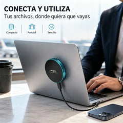 💾⚡【16TB】Disco Duro SSD Portátil Magnético – Alta Velocidad, Compatible con USB-C para Móvil y PC 🧲