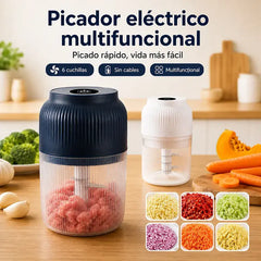 ✨⚡ Mini Picadora Eléctrica Multifuncional Inalámbrica | Pica ajo fácilmente, tritura carne rápido, ideal para cocinar y preparar papillas para bebés 🥣🍖🧄