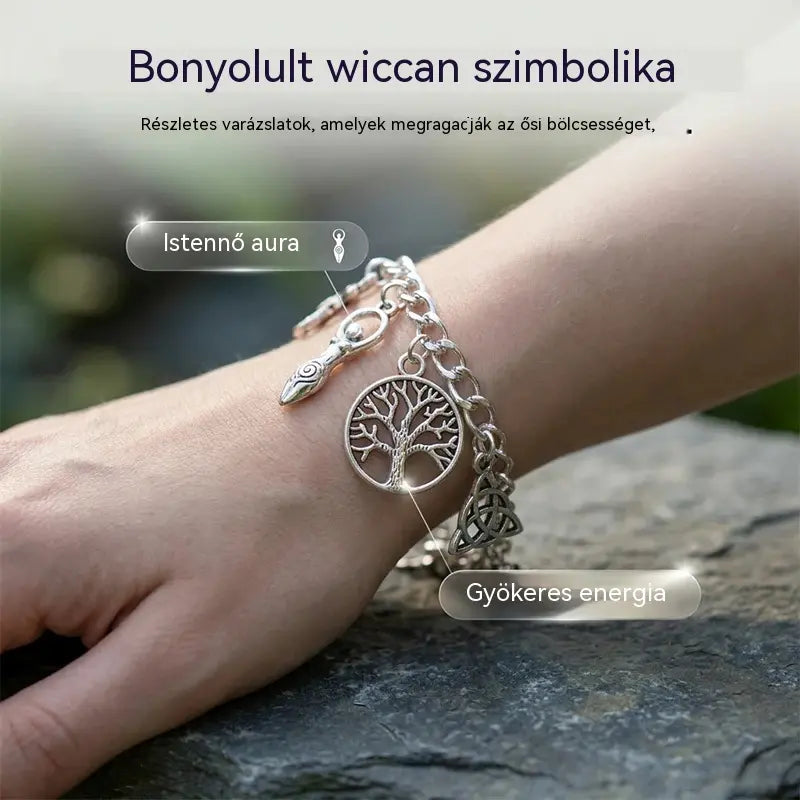 Misztikus hangulatú vintage charmos karkötő nőknek – Mennyei, gótikus és bohém ékszerek 🔮✨