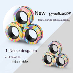 【3 piezas】🧲✨ Anillos Magnéticos Antiestrés – Relaja tu mente y mantén tus manos ocupadas 😌