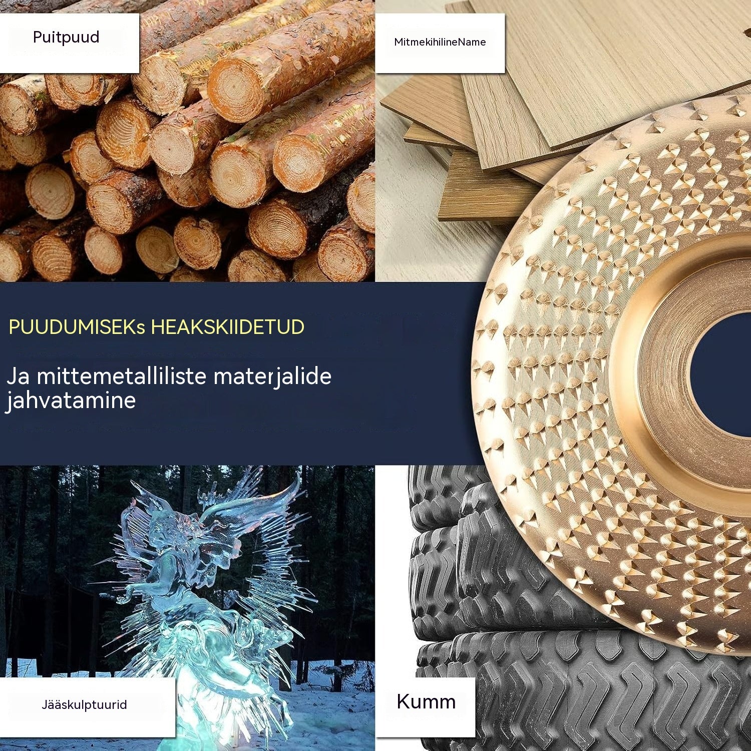 ⚙️🧰【3-osaline komplekt】Mitmeotstarbelised lihvkettad, sobivad puidutöötlemise nurklihvijatele