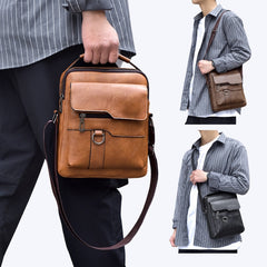 🏆【Agotado pronto】👜 Bolso casual de piel de vacuno para hombre