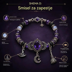 🔥 Zadnji dan 49 % popusta – 🔮 Zapestnica za zdravje s kristalnim obeskom Luna