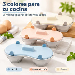 🥚✨ Vařič vajec do mikrovlnné trouby – rychlý a praktický parní hrnec s víkem. Kuchyňská nádoba bez obsahu BPA pro přípravu vajec natvrdo, ztracených vajec či míchaných vajíček během několika minut 🍳